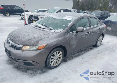 2012 Honda Civic Ex z USA, uszkodzony, nr VIN 2HGFB2F84CH610661